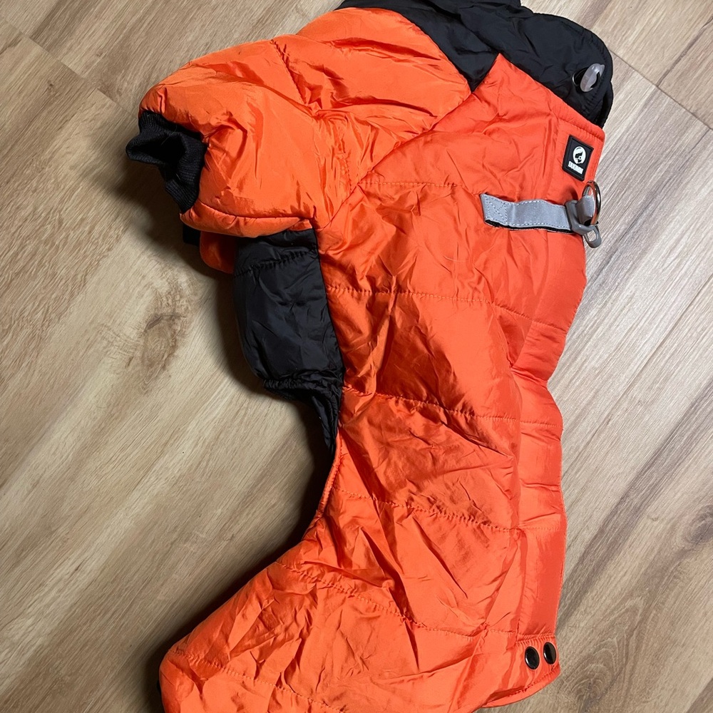 Orange and Black Dog Onesie